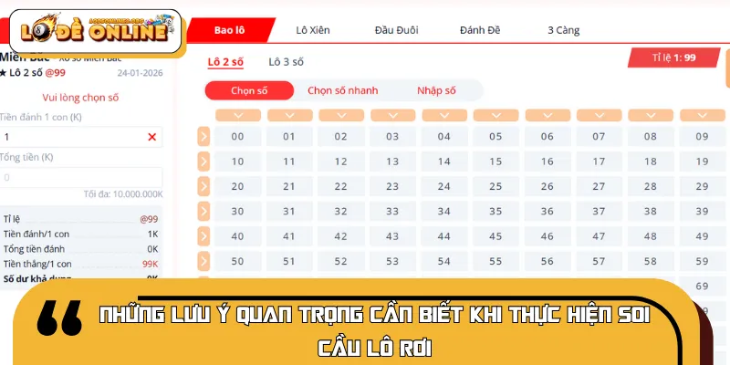 Một vài lưu ý cần nhớ để soi cầu chuẩn đạt hiệu quả cao